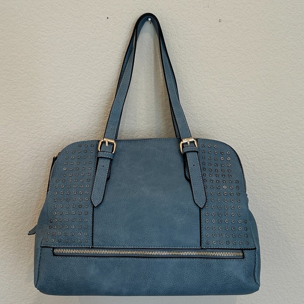 Urban Expressions Blue Purse with Optional Crossbody Strap